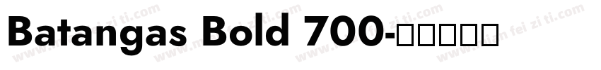 Batangas Bold 700字体转换